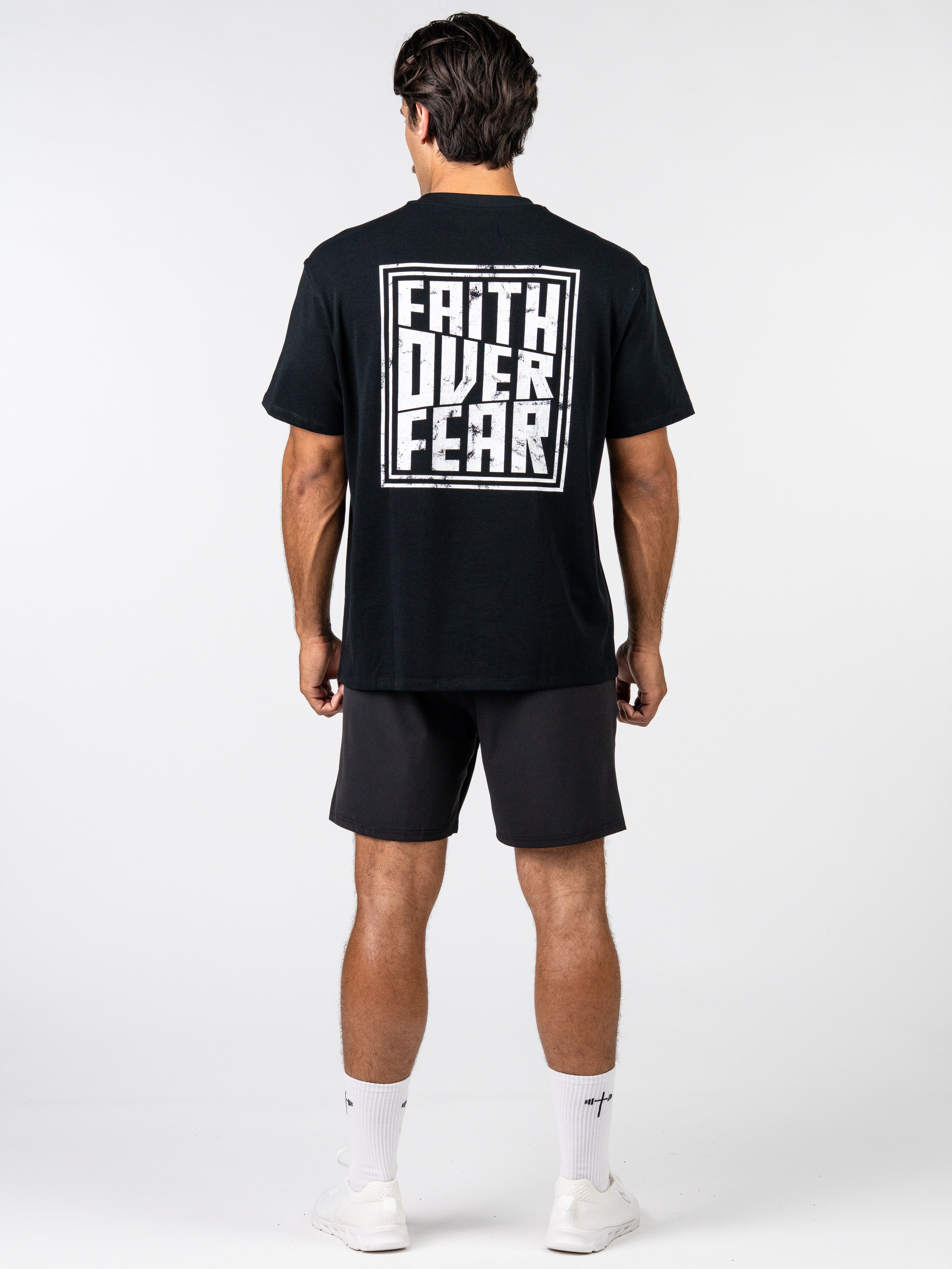 Faith Over Fear Premium Oversized Tee