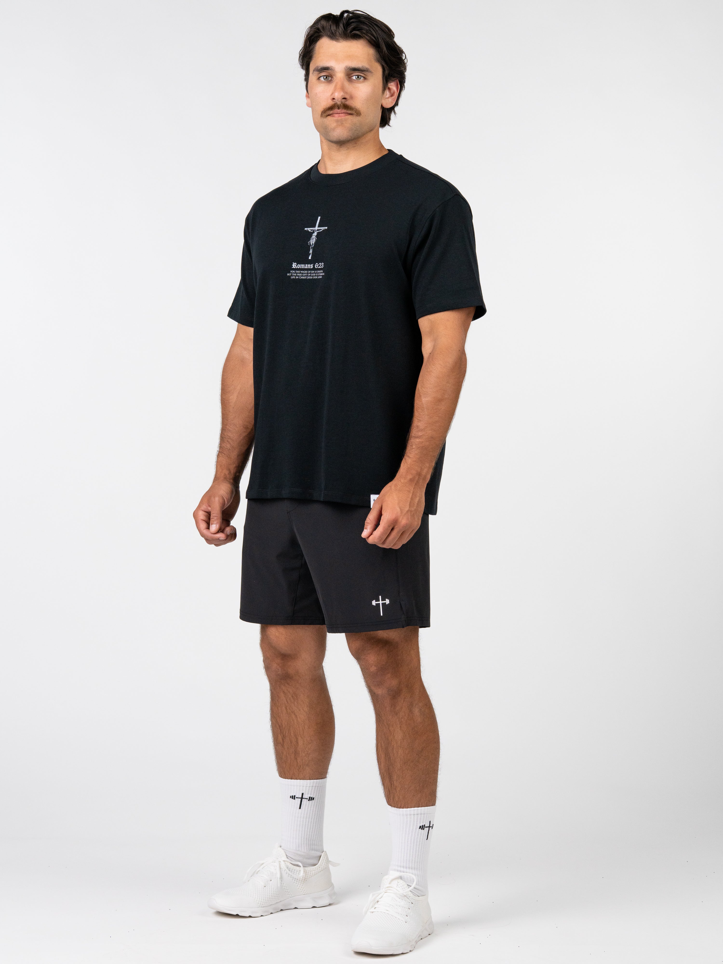 Romans 6:23 “Wages of Sin” Premium Oversized Tee