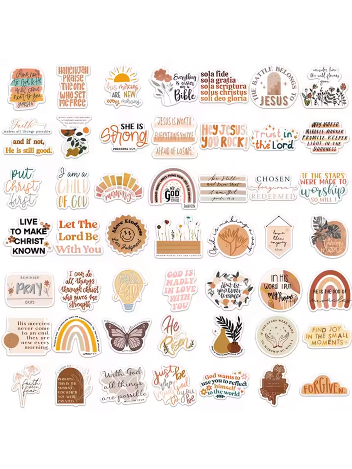 Be Still Sticker Pack (50 Stickers) - HolStrength