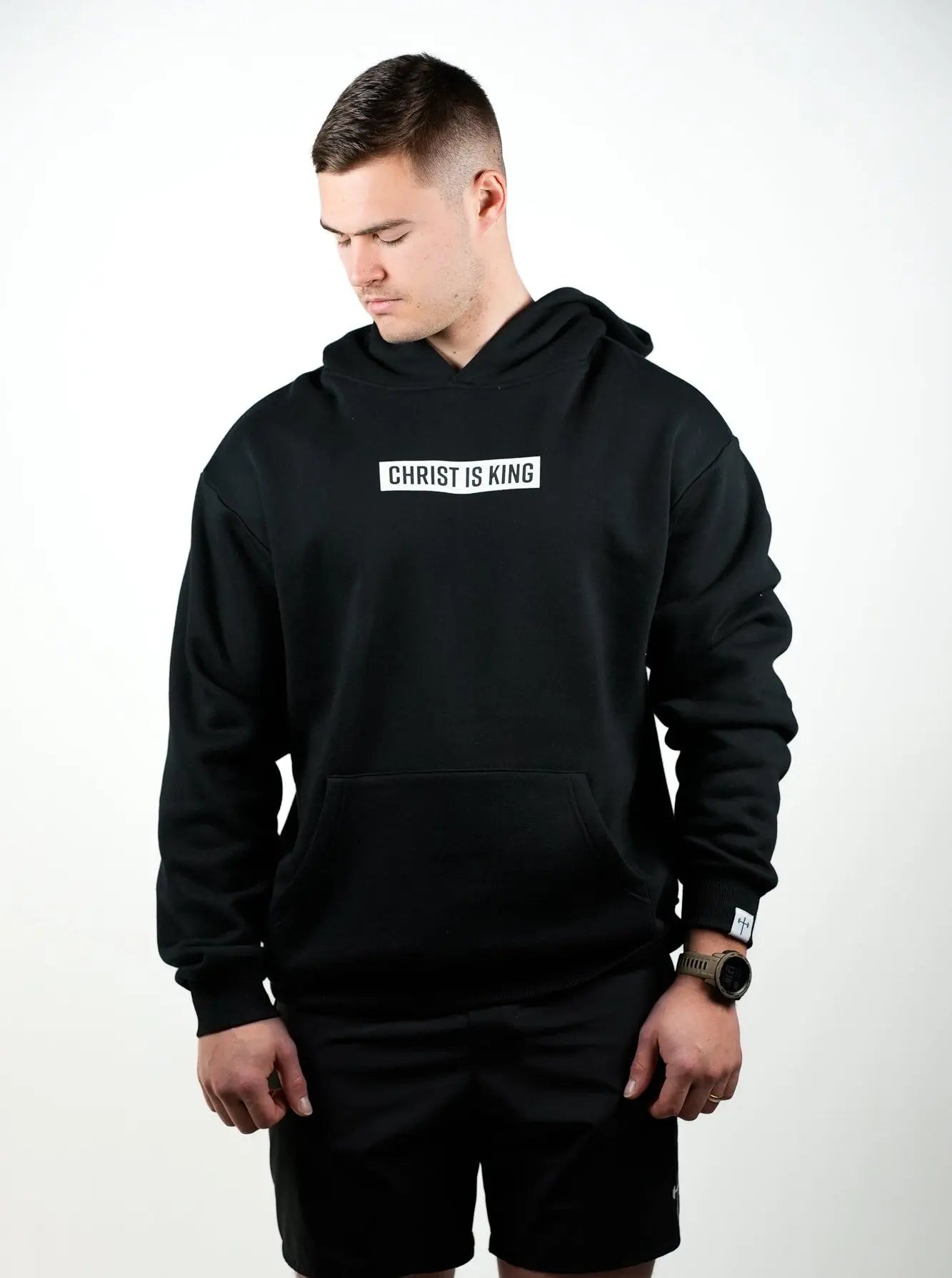 Christ is King Hoodie - Black HolStrength