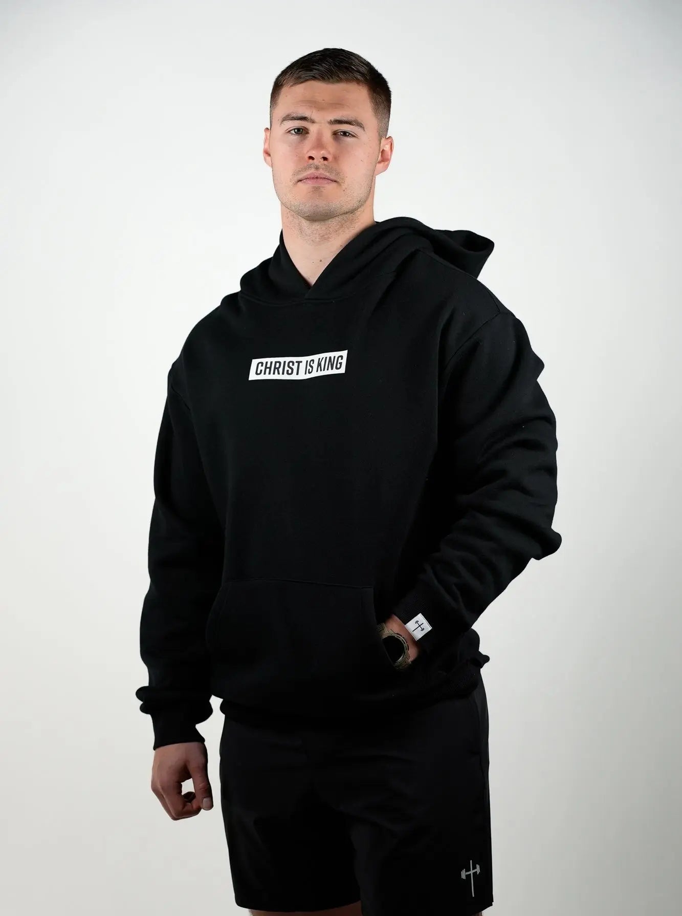 Christ is King Hoodie - Black HolStrength
