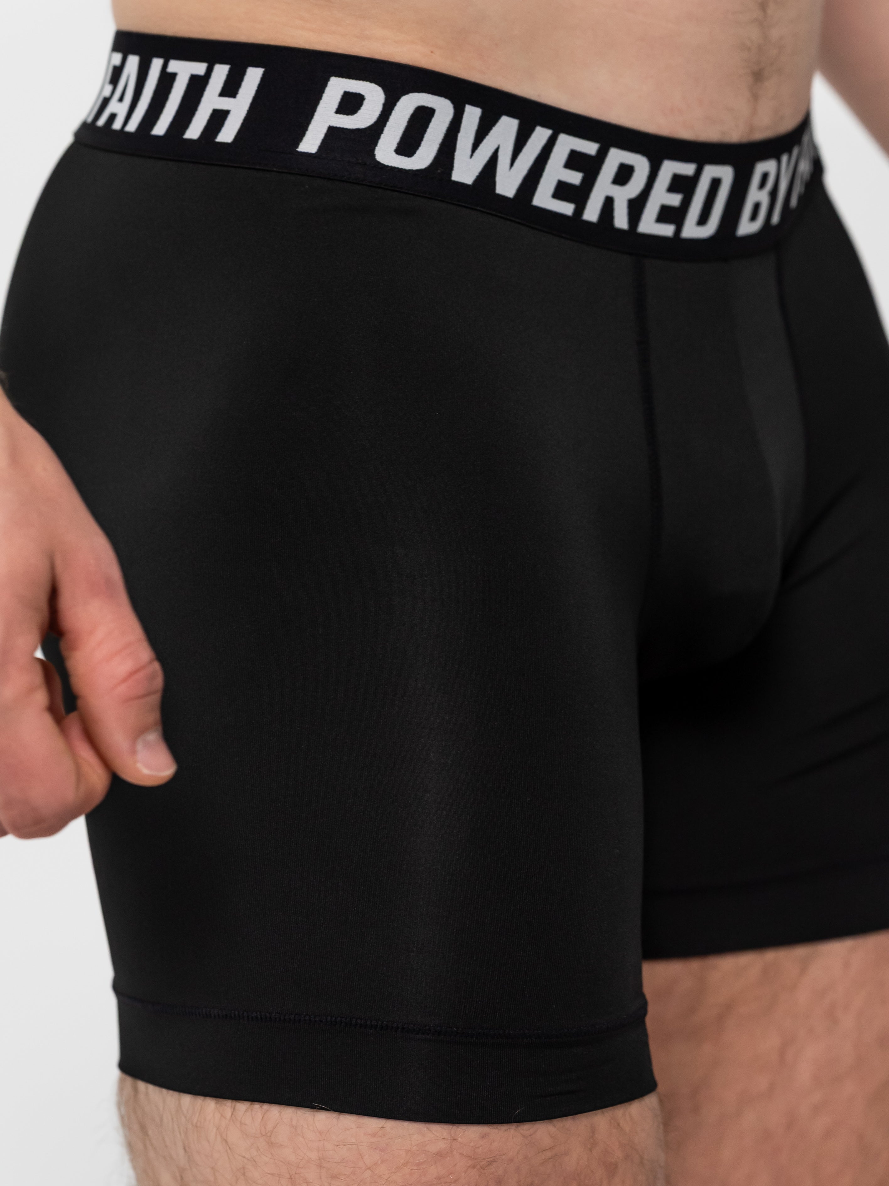 Powered By Faith Tech Boxer Briefs - HolStrength