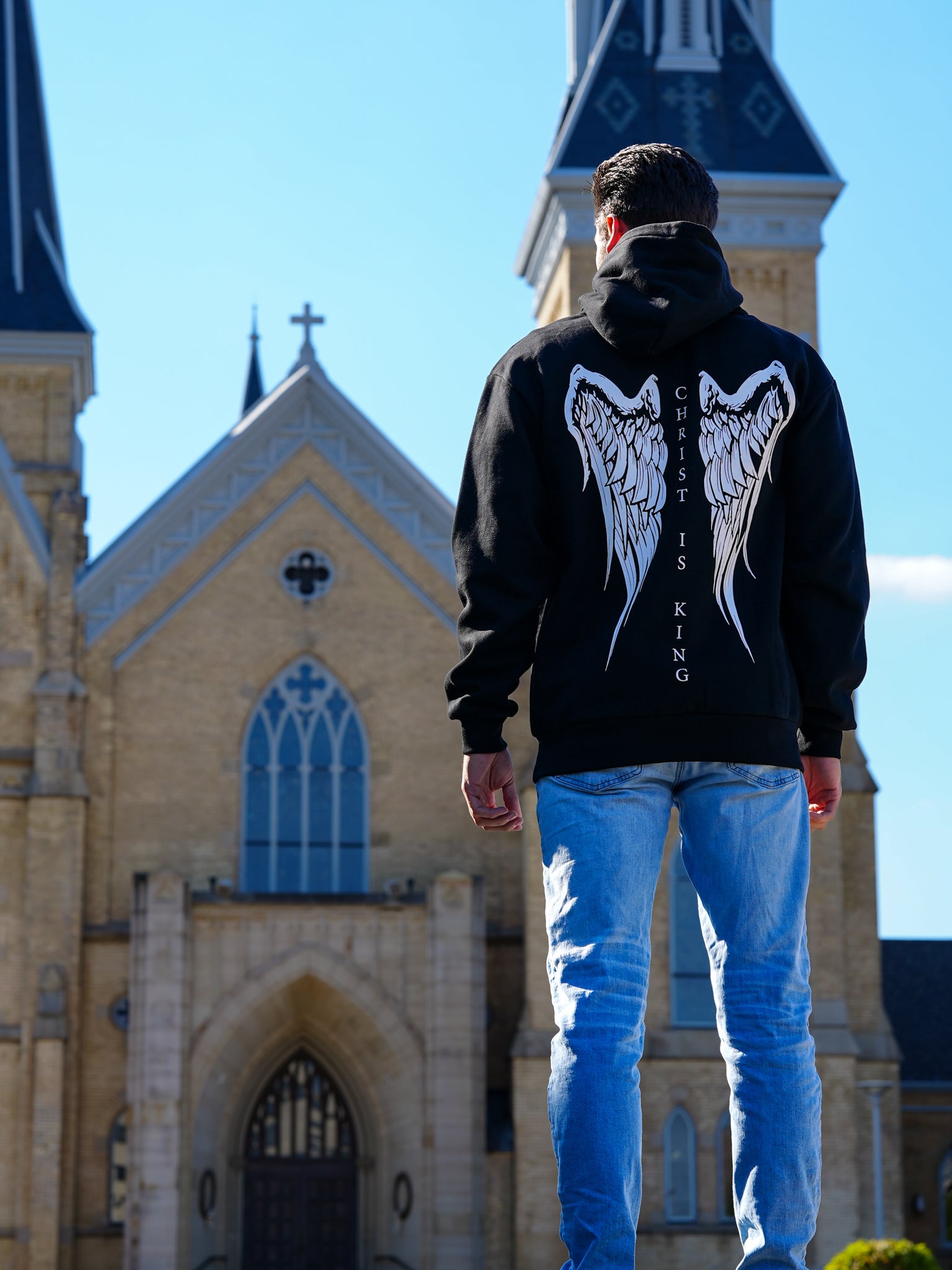 Christ Is King Wing Hoodie - HolStrength