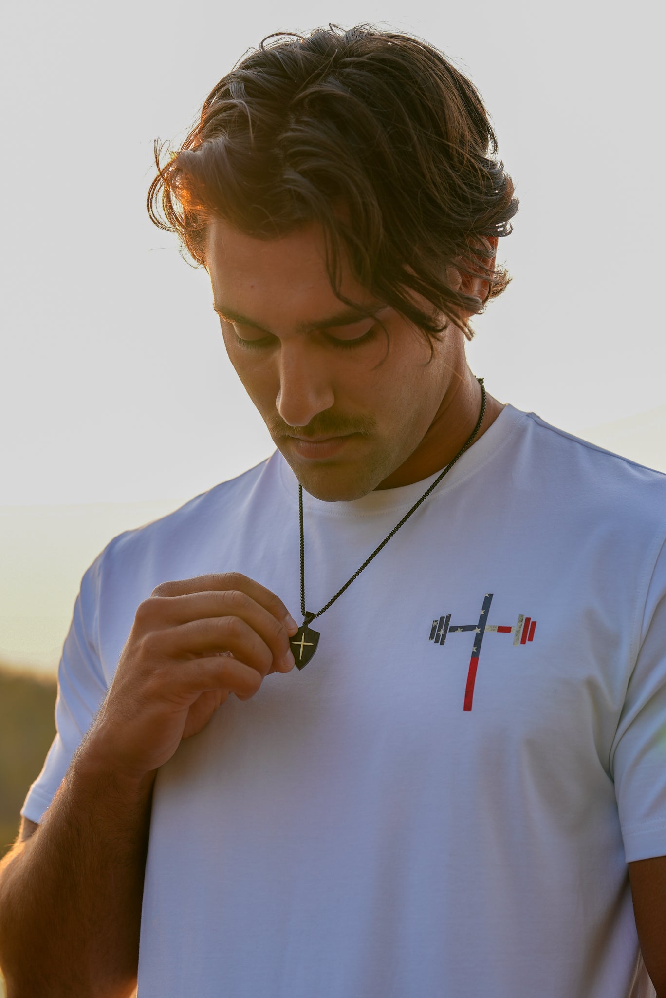 Cross Shield Pendant Necklace - HolStrength