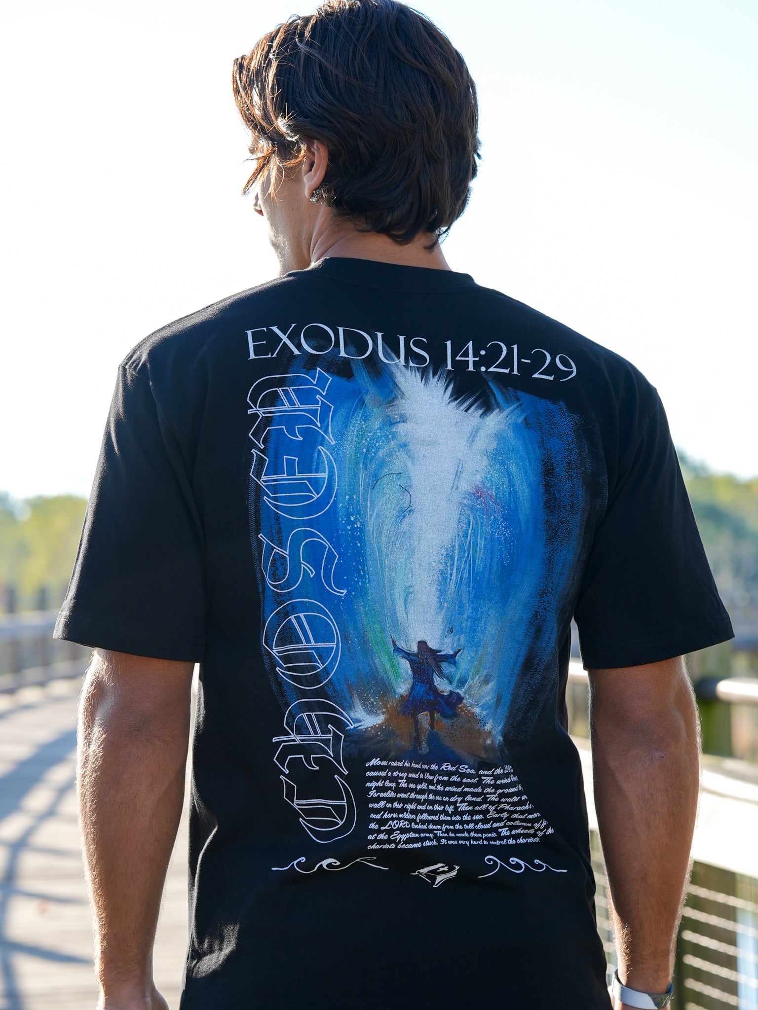 Moses Parting Sea Tee - HolStrength