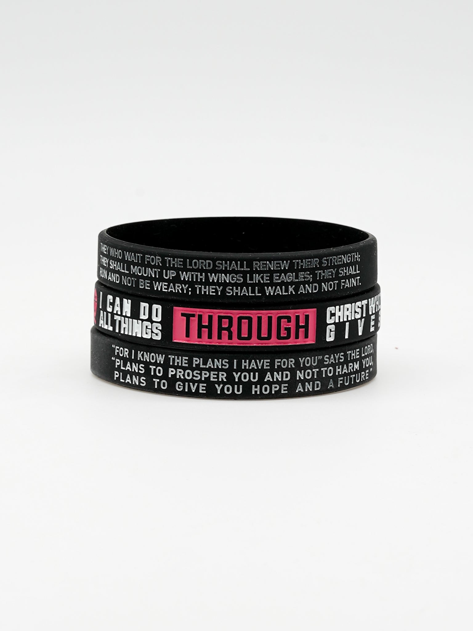Christian Rubber Bracelet (3-Pack) - HolStrength