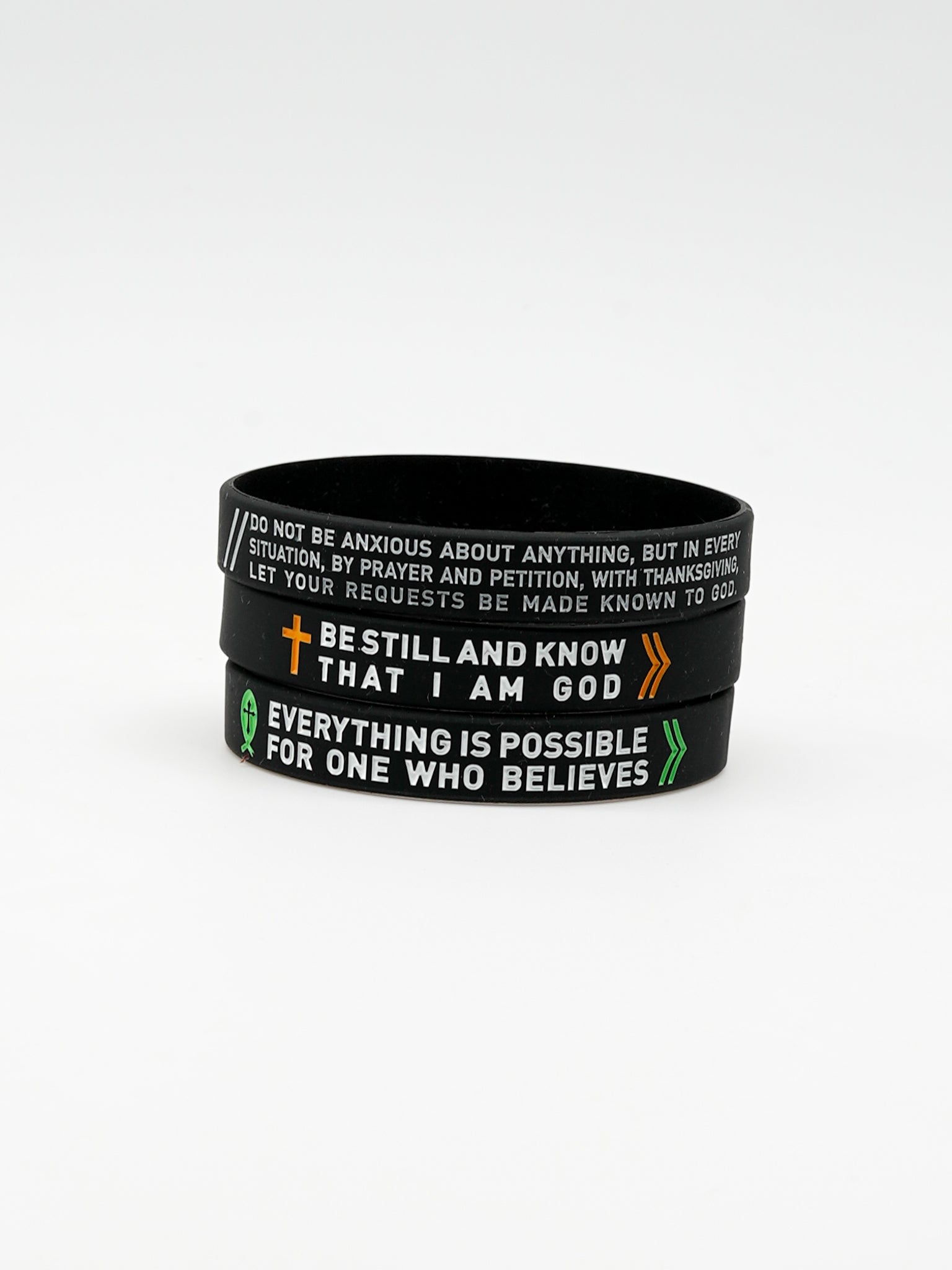 Christian Rubber Bracelet (3-Pack) - HolStrength