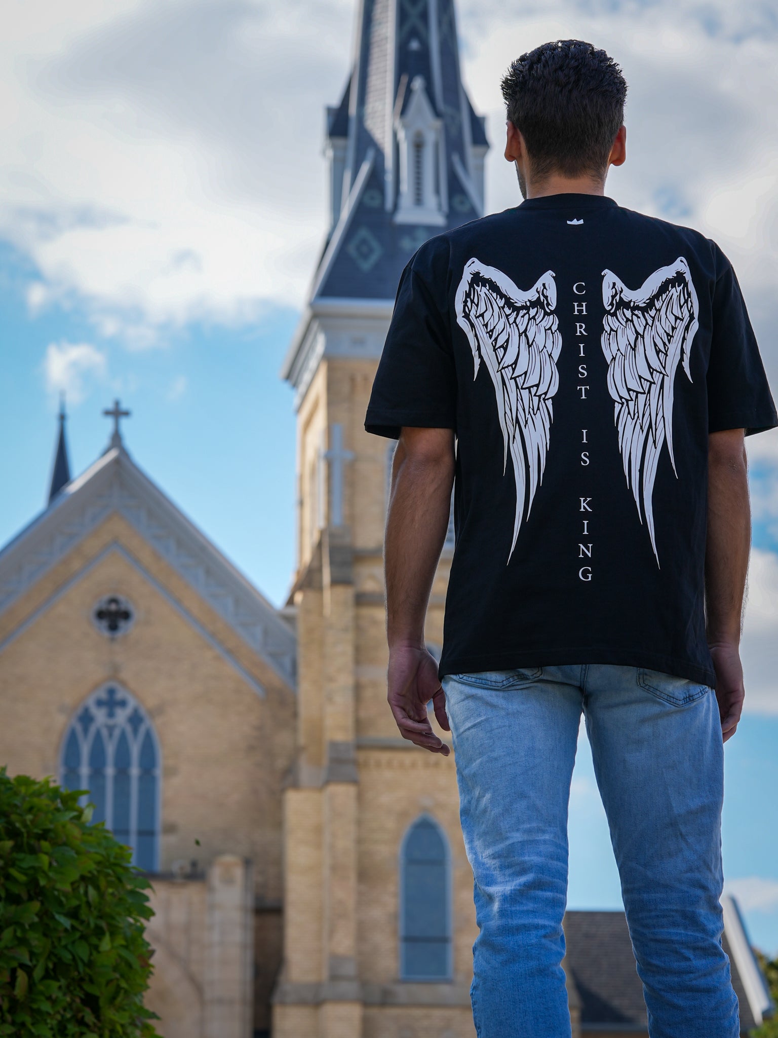 Christ Is King Wing Tee - HolStrength