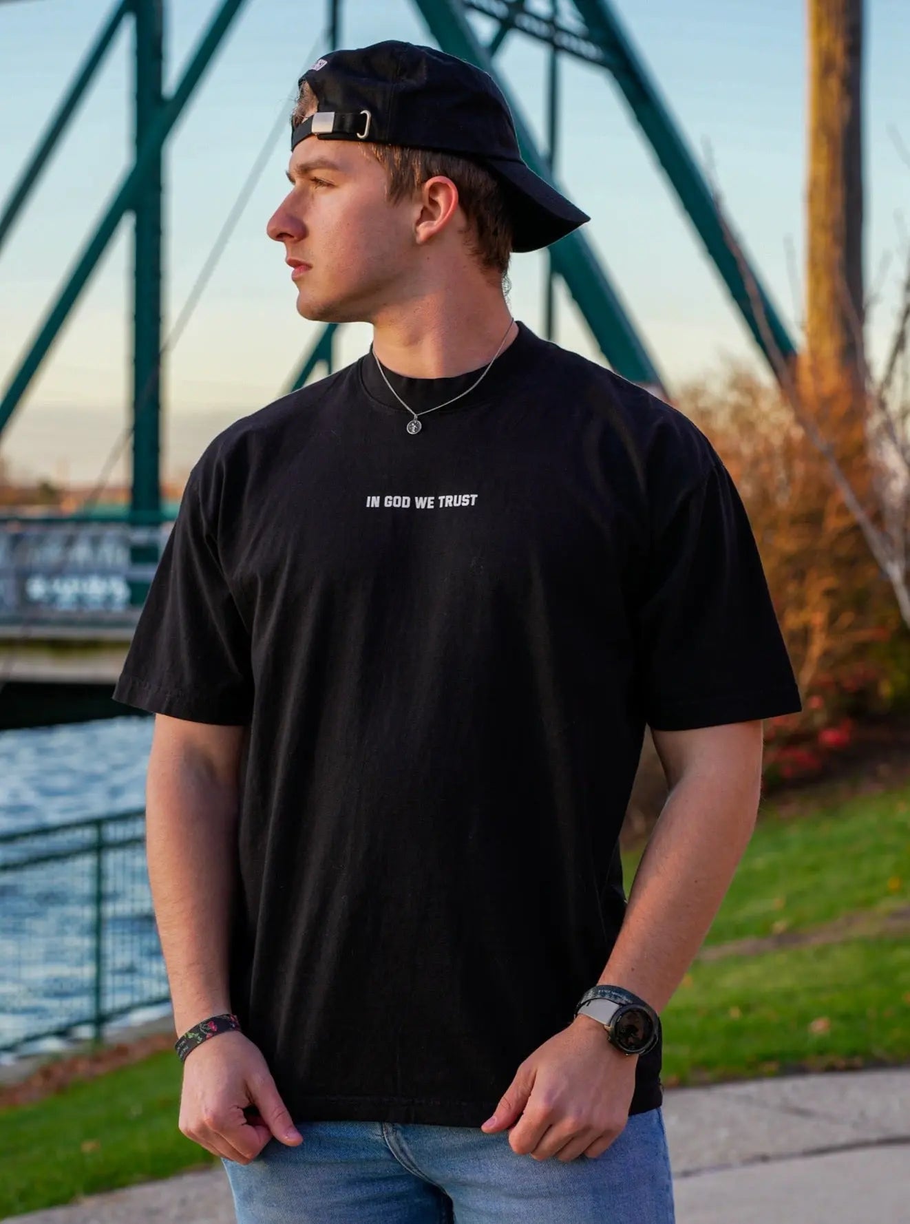 God Bless America Tee - Black HolStrength