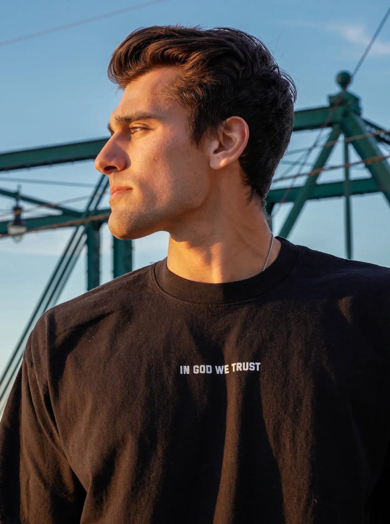 God Bless America Tee - Black HolStrength