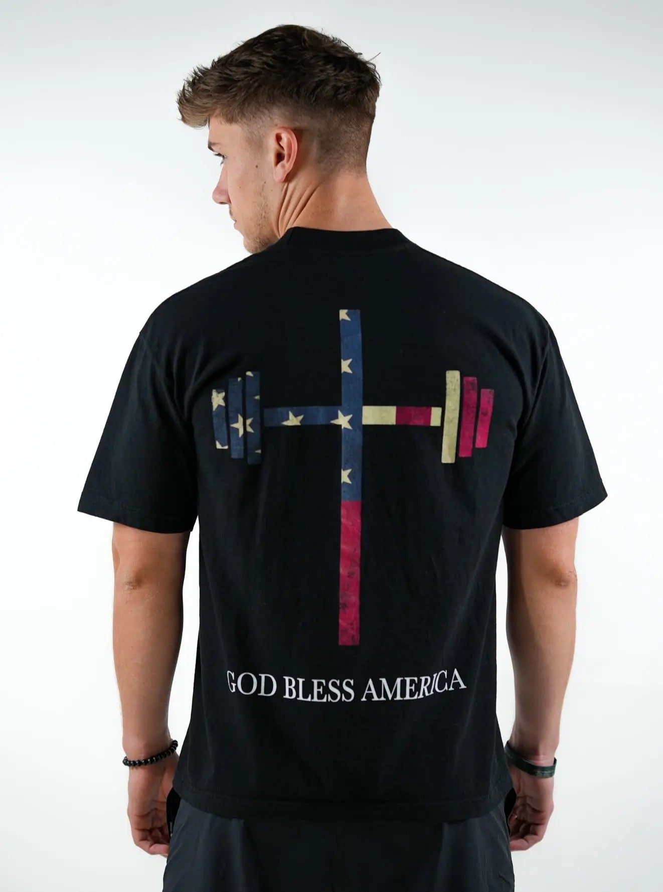 God Bless America Tee - Black HolStrength