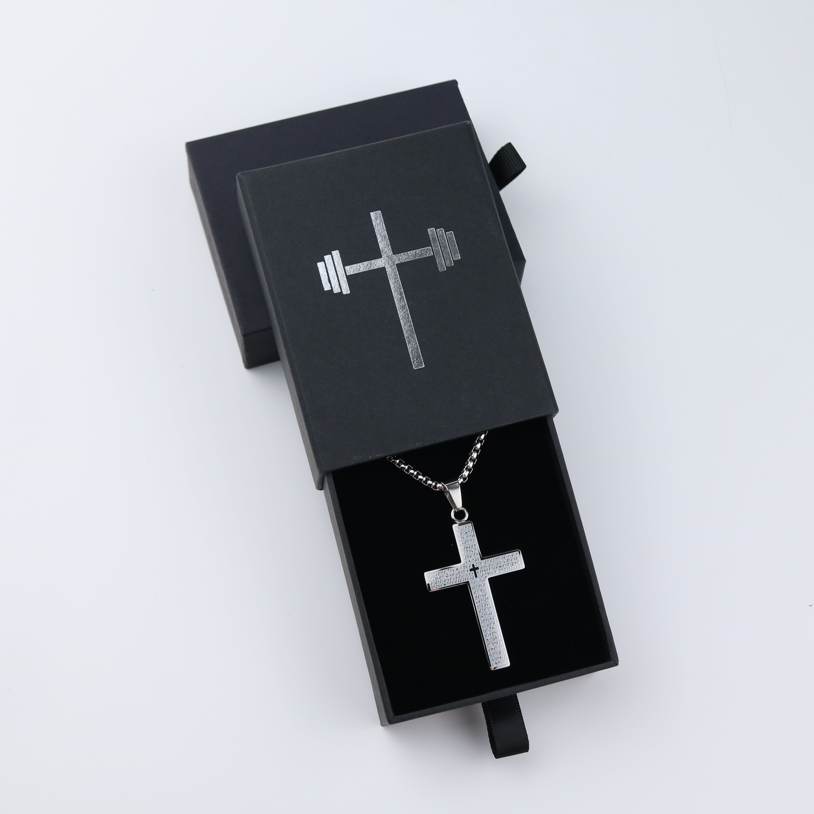 Lord's Prayer Cross Pendant Necklace - HolStrength