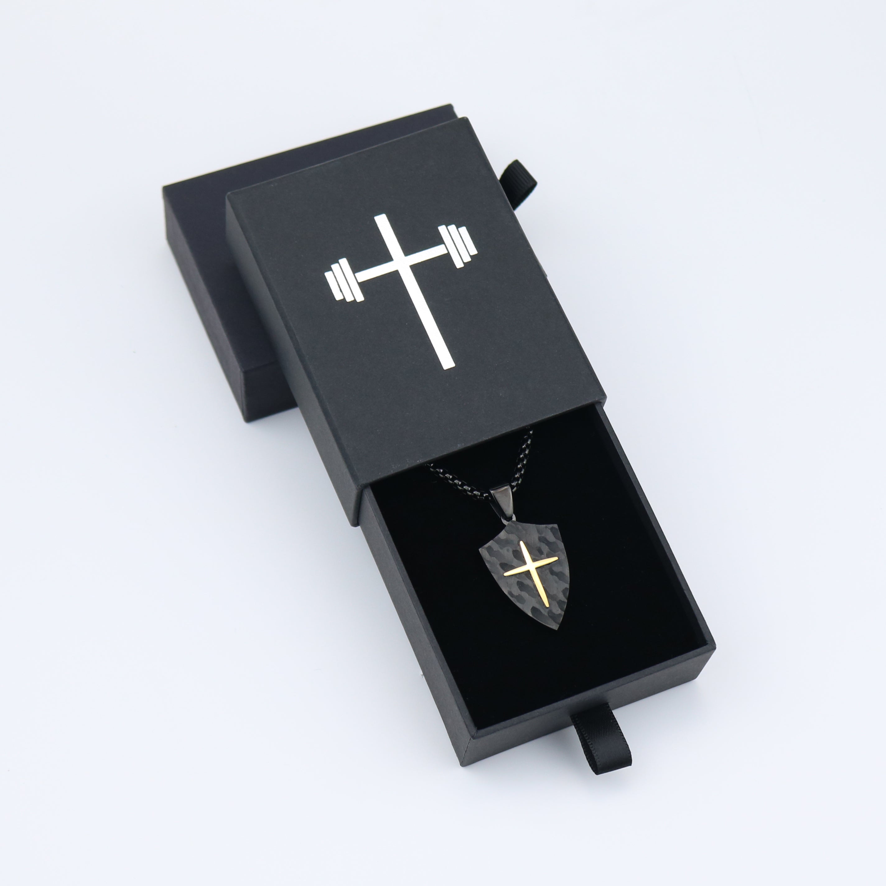 Cross Shield Pendant Necklace - HolStrength