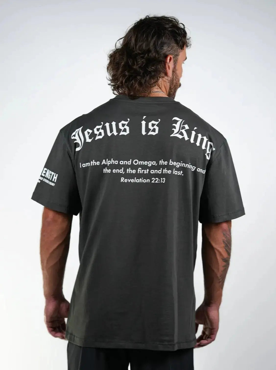 Jesus Is King Oversized Tee HolStrength
