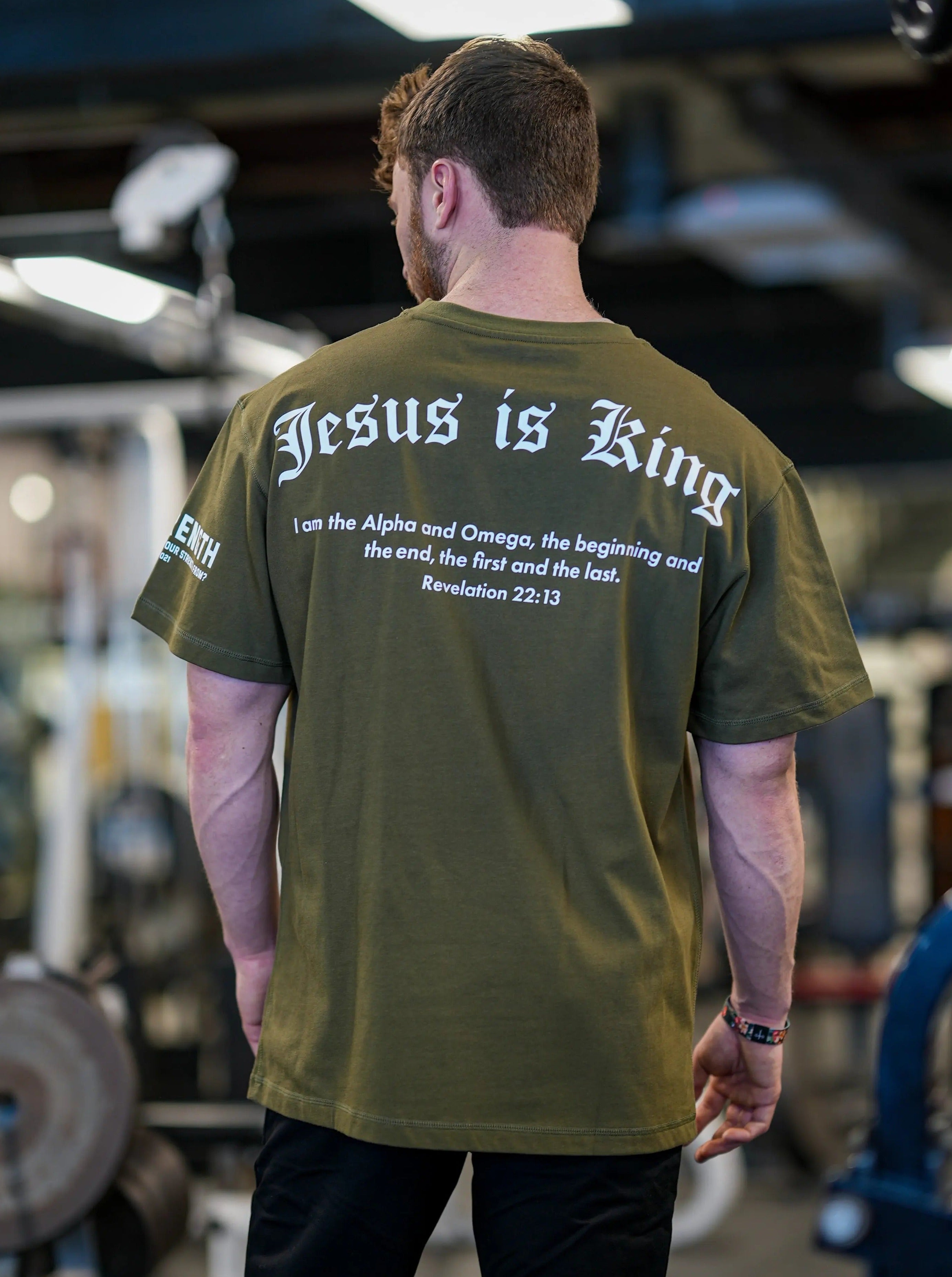 Jesus Is King Oversized Tee HolStrength