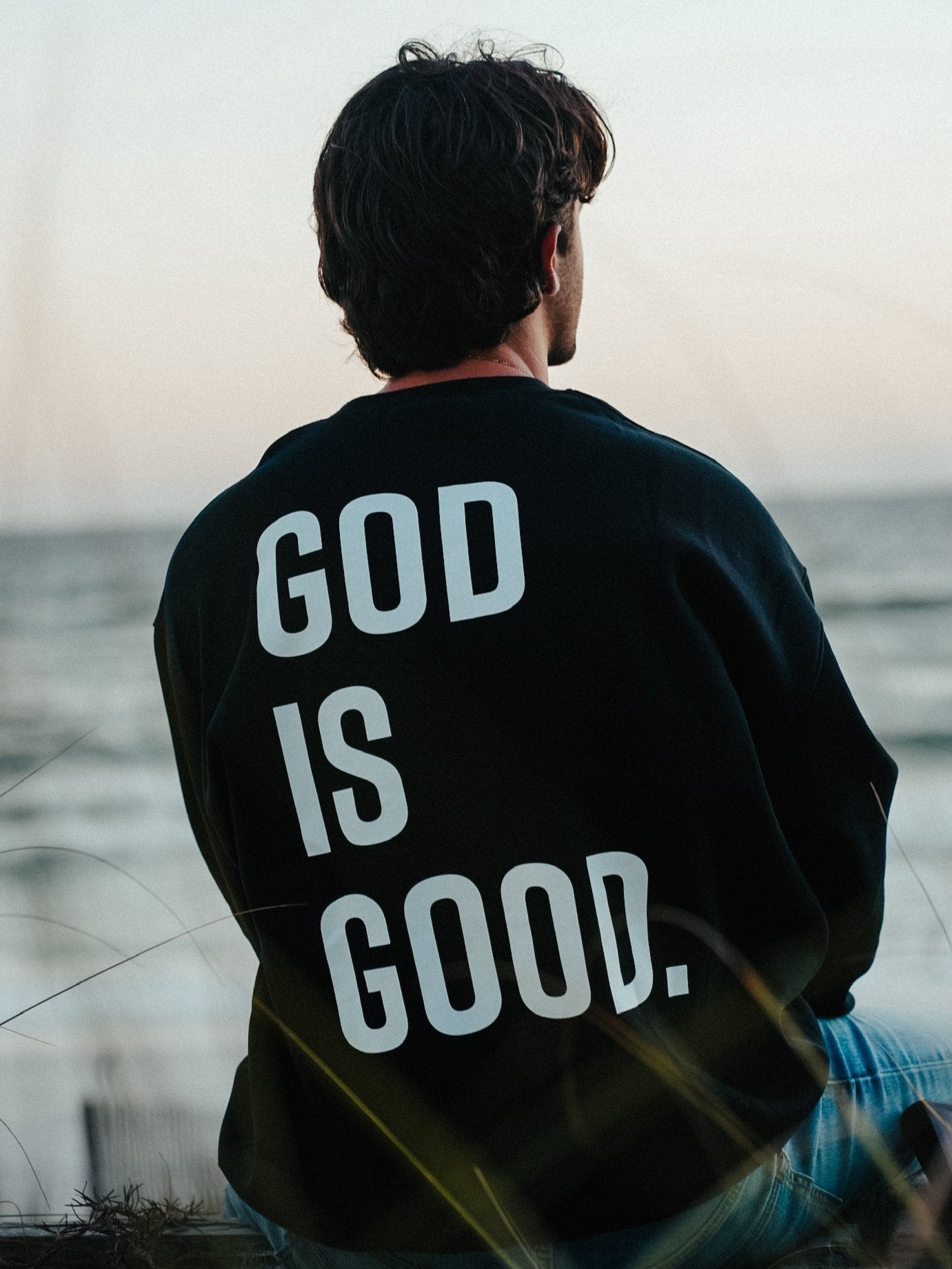 God Is Good Crewneck - HolStrength