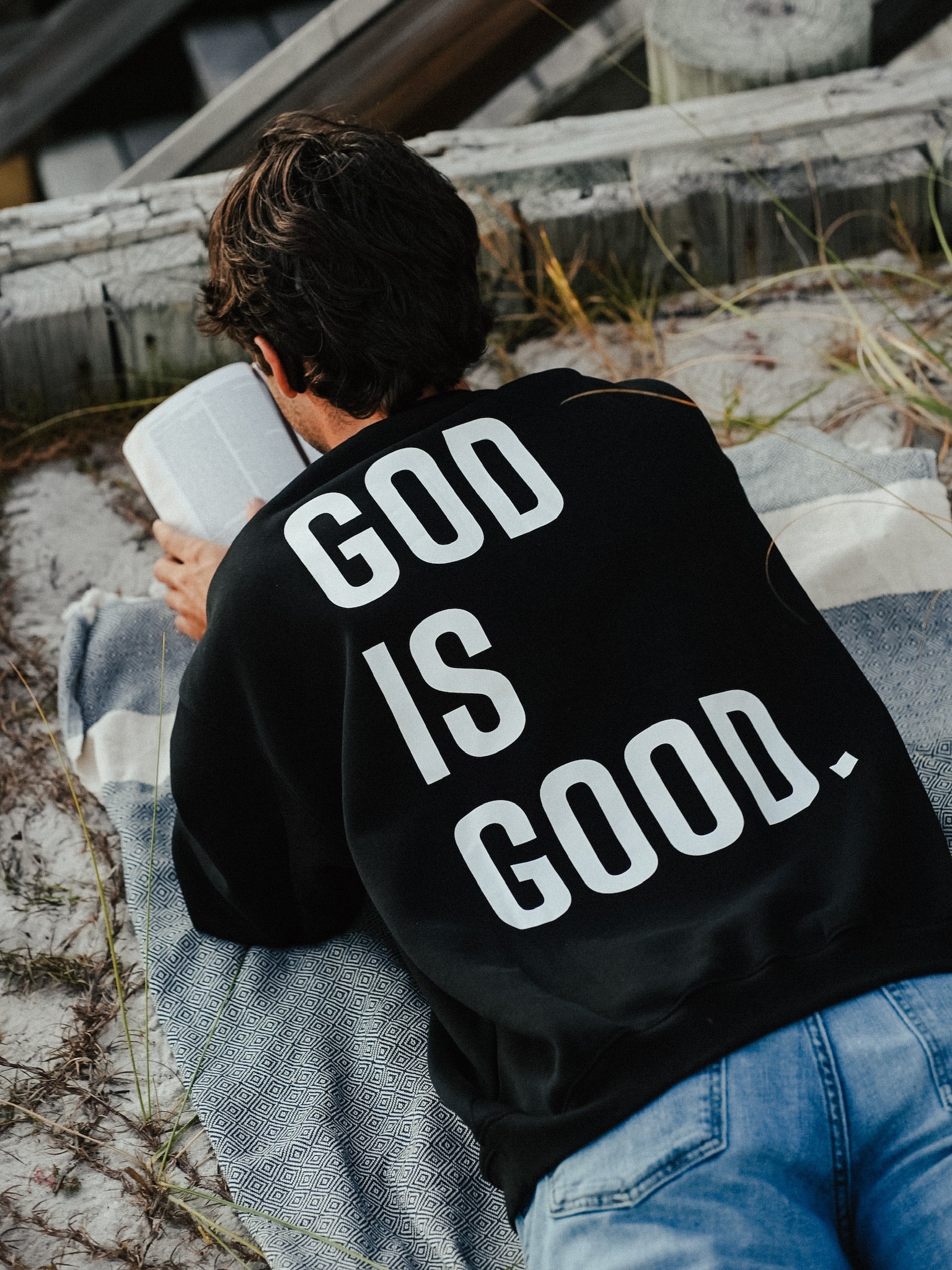 God Is Good Crewneck - HolStrength