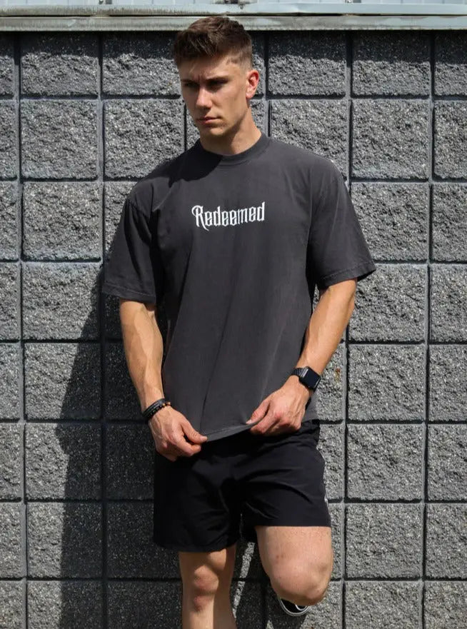 Redeemed Tee - Vintage Black HolStrength