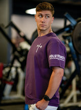 2 Timothy 4:17 Oversized Tee - Purple HolStrength