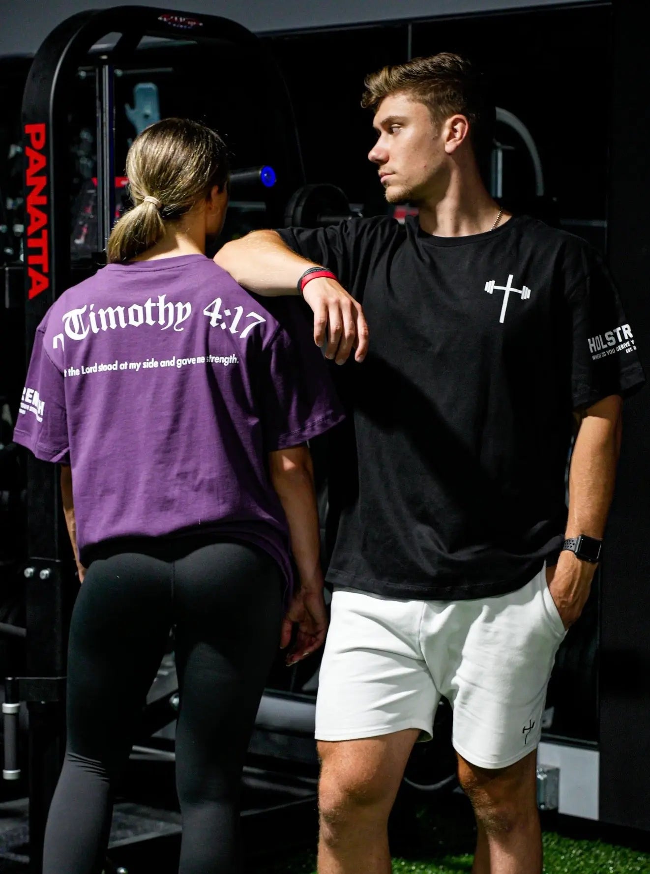 2 Timothy 4:17 Oversized Tee - Purple HolStrength