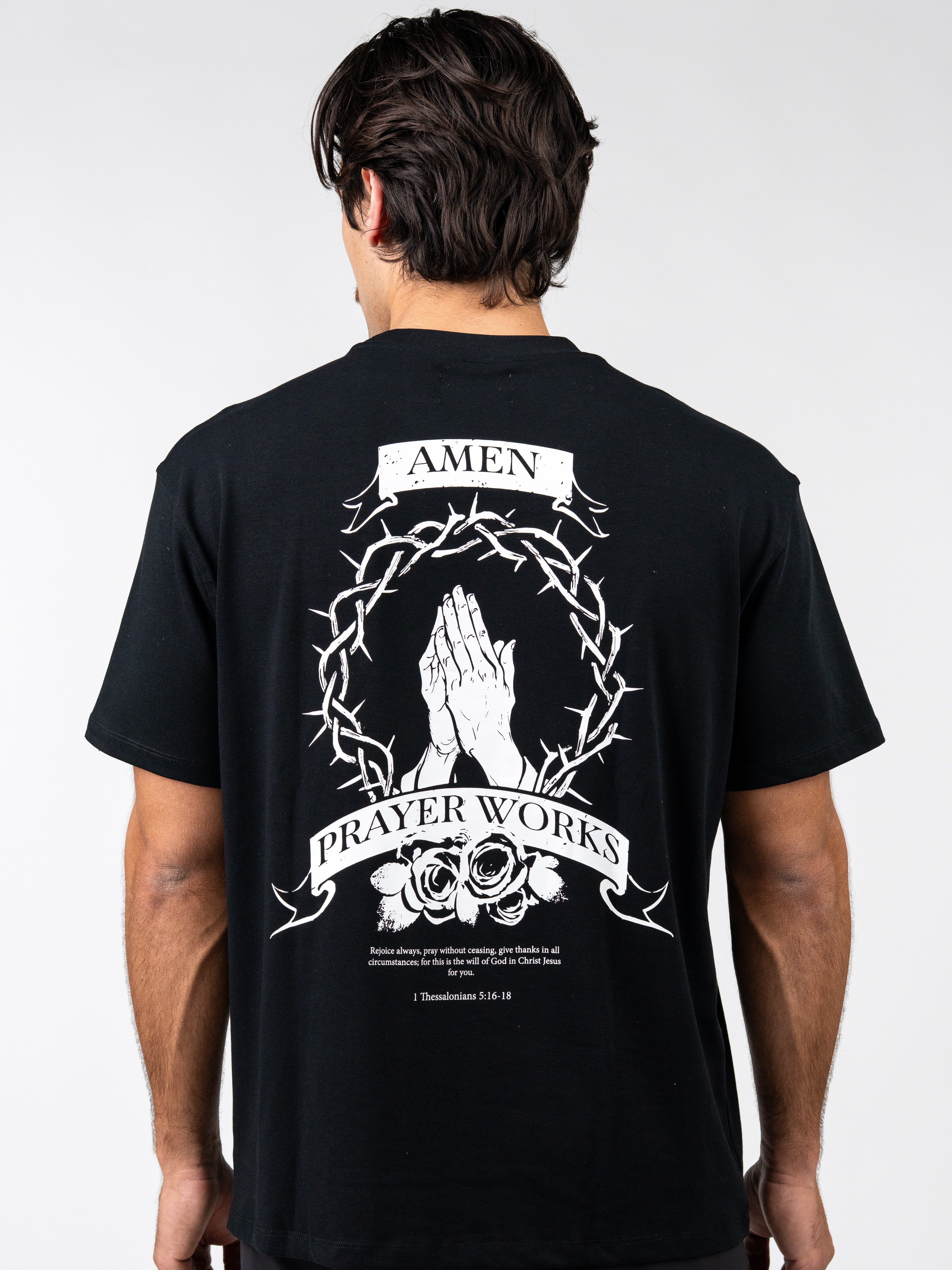 Prayer works oversized tee black