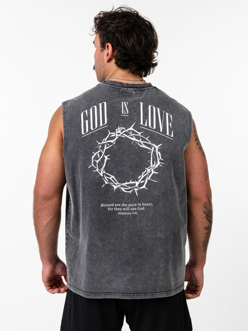 God is Love Vintage Premium Tank