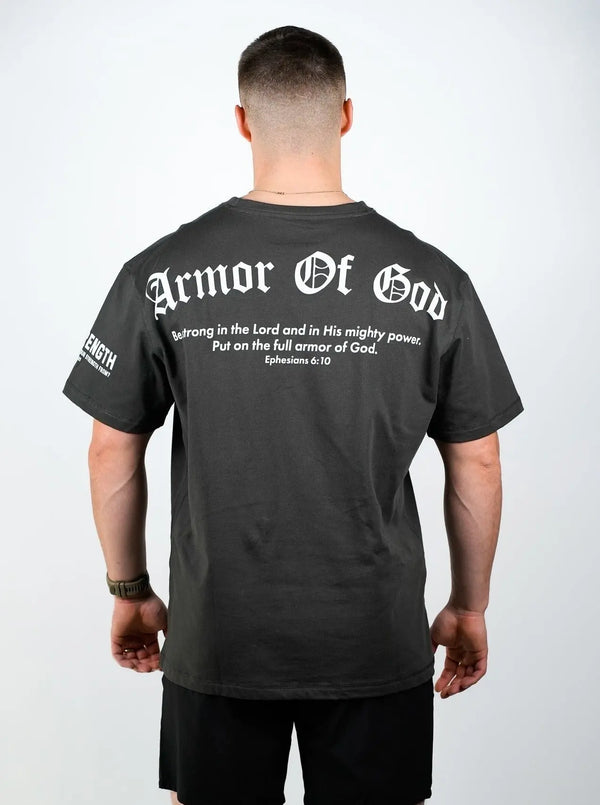 Armor Of God Oversized Tee - Black HolStrength