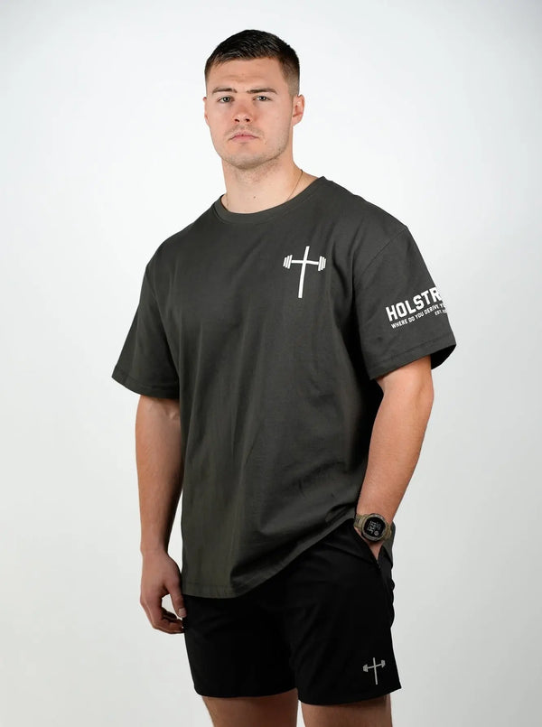Armor Of God Oversized Tee - Black HolStrength