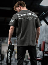 Armor Of God Oversized Tee - Matte Black HolStrength