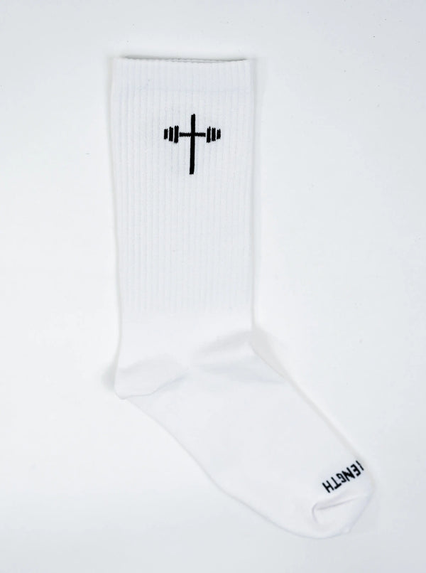 Crew Socks (1 Pair) - White HolStrength