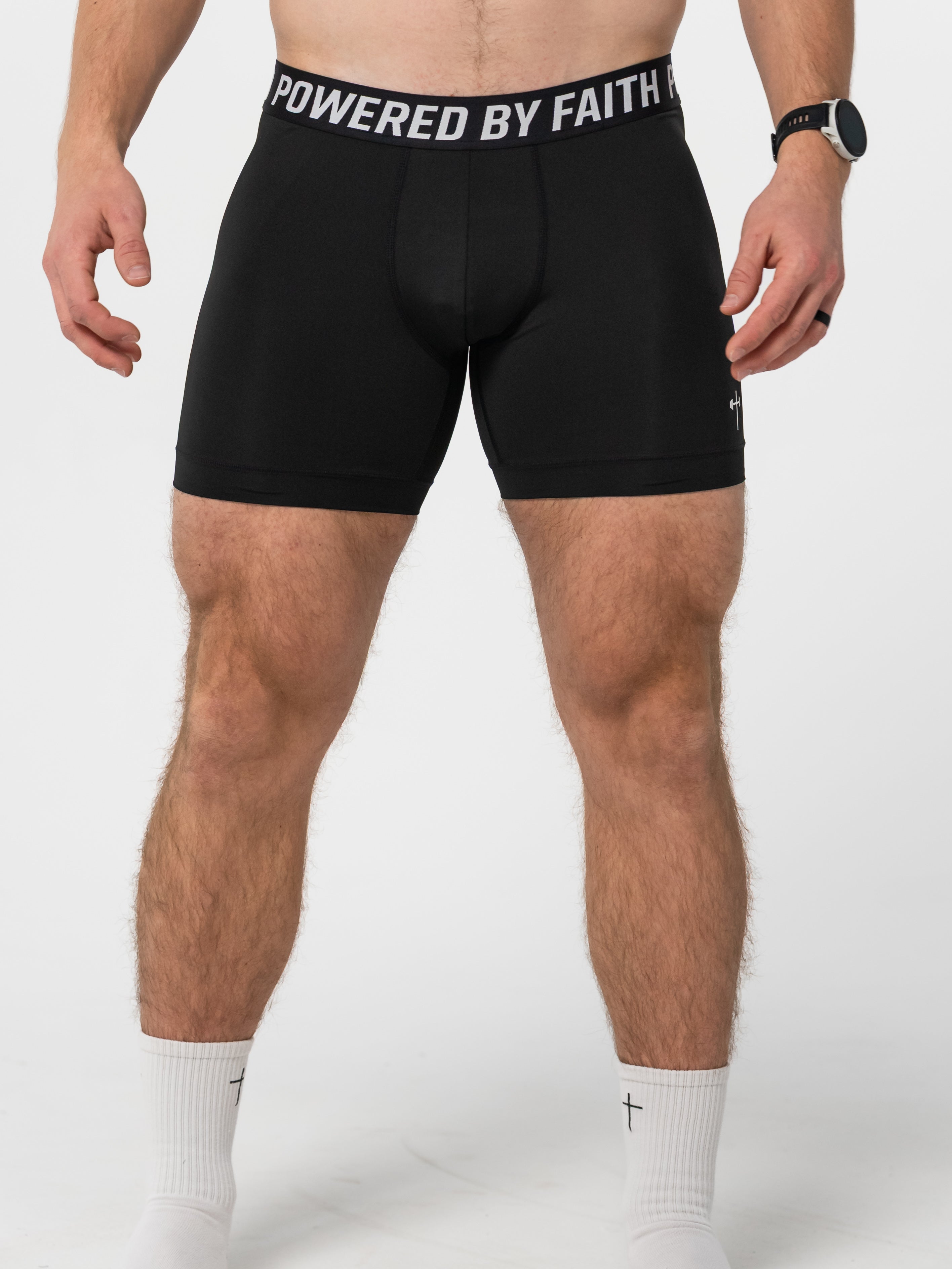 Powered By Faith Tech Boxer Briefs - HolStrength