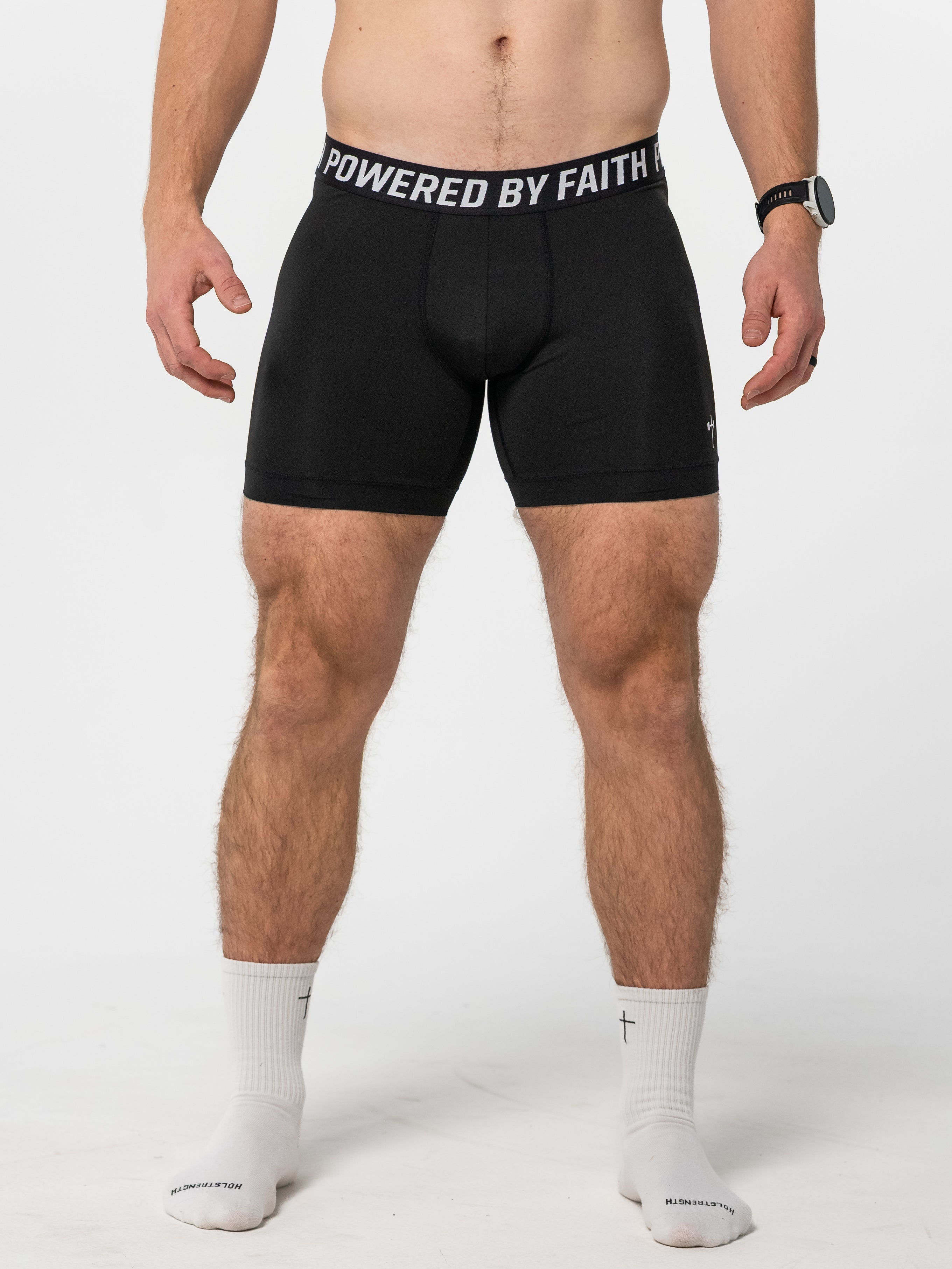 Powered By Faith Tech Boxer Briefs - HolStrength
