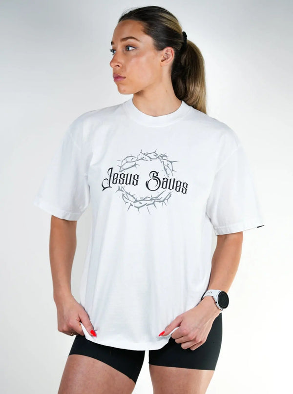 Crown Of Thorns Tee - White HolStrength