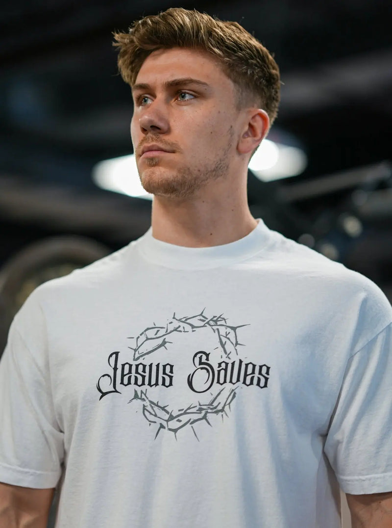 Crown Of Thorns Tee - White HolStrength