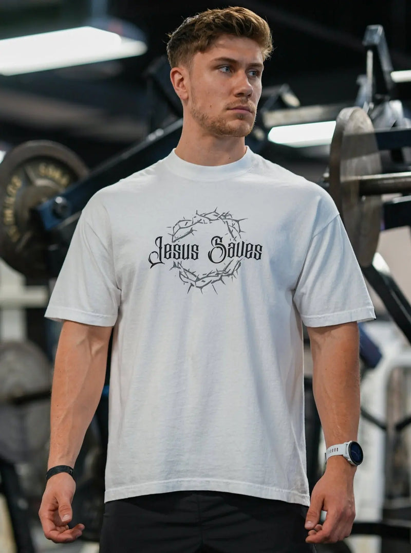 Crown Of Thorns Tee - White HolStrength
