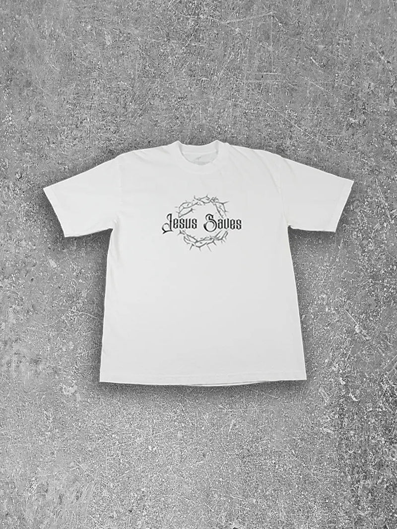 Crown Of Thorns Tee - White HolStrength