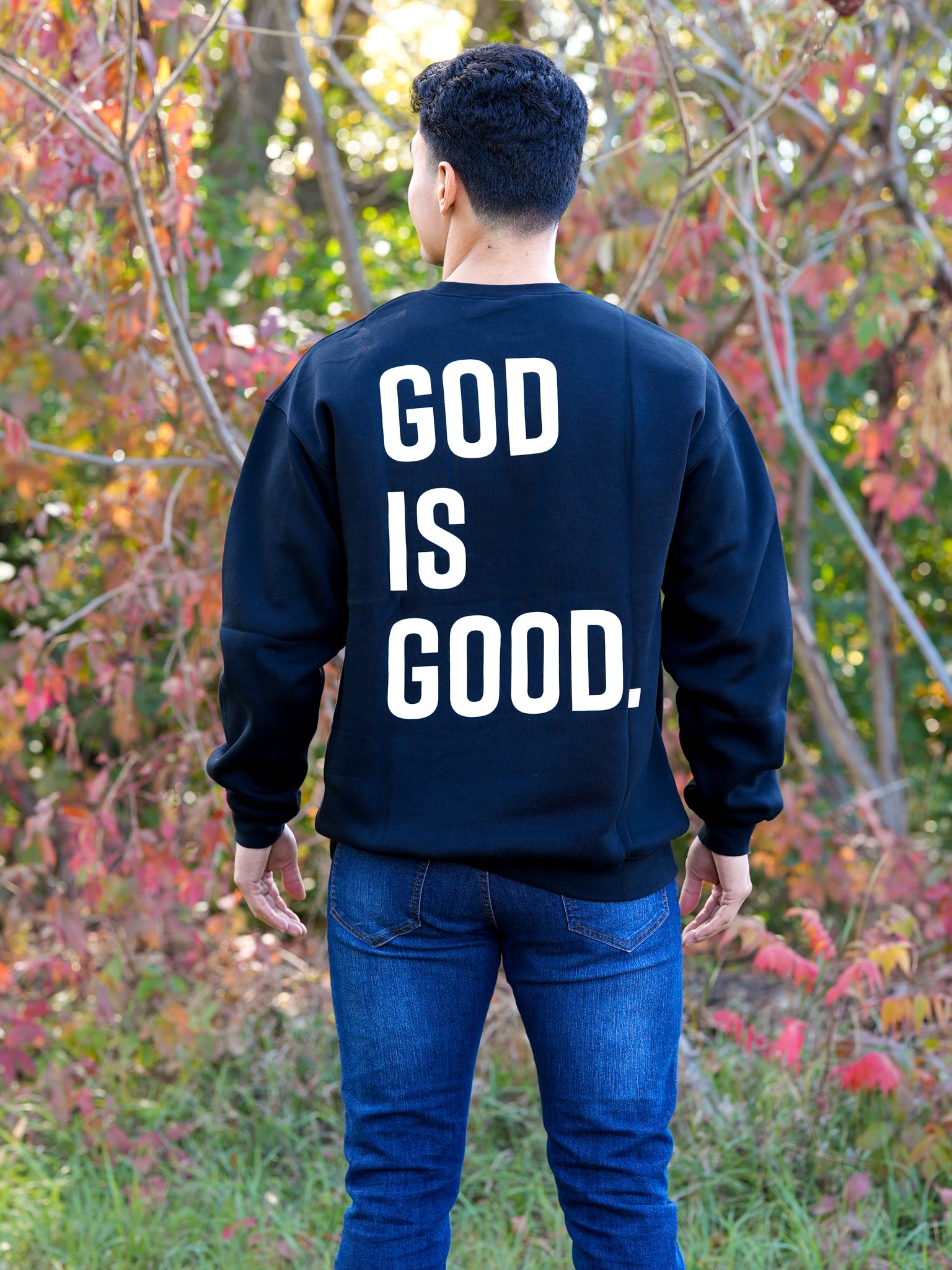 God Is Good Crewneck - HolStrength