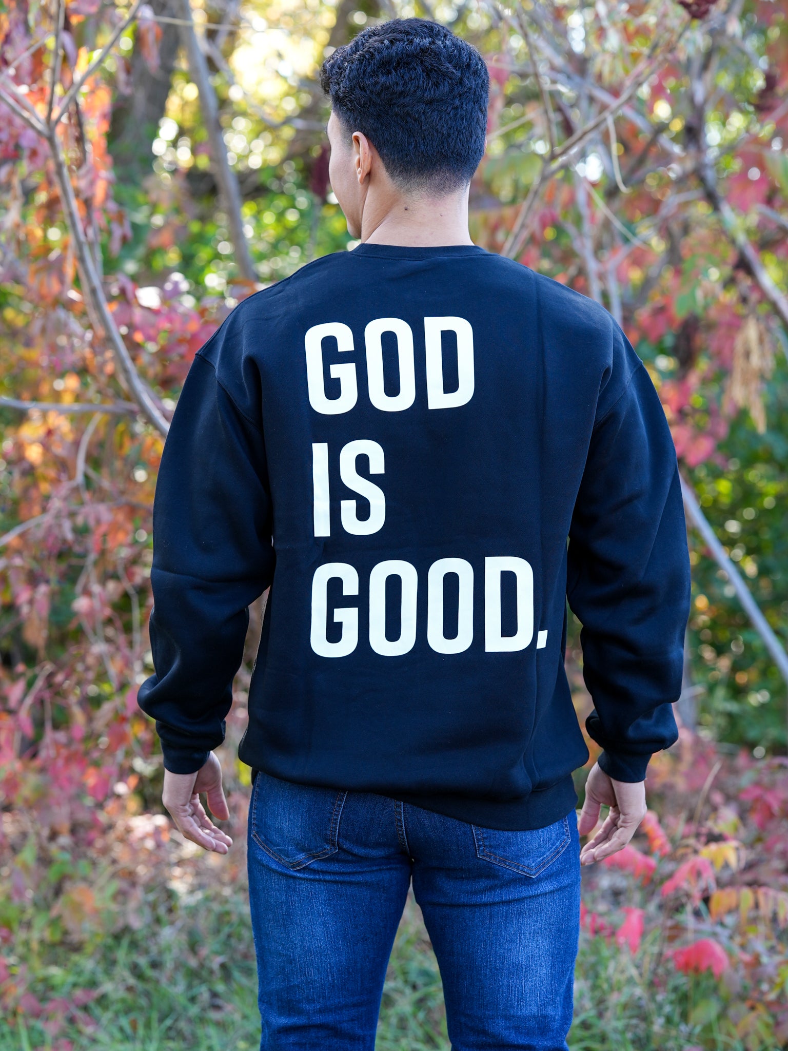 God Is Good Crewneck - HolStrength