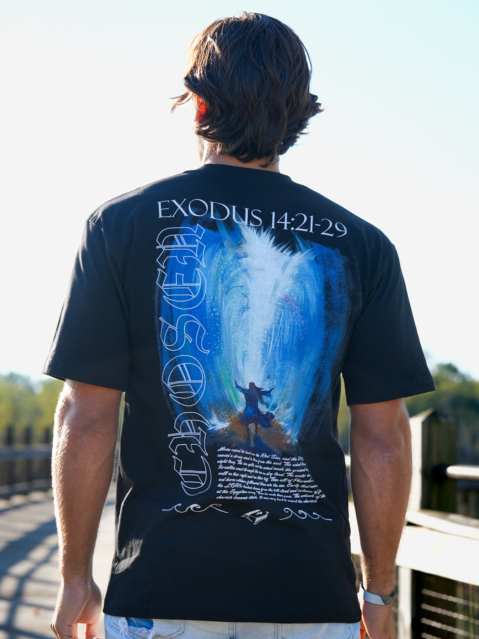 Moses Parting Sea Tee - HolStrength