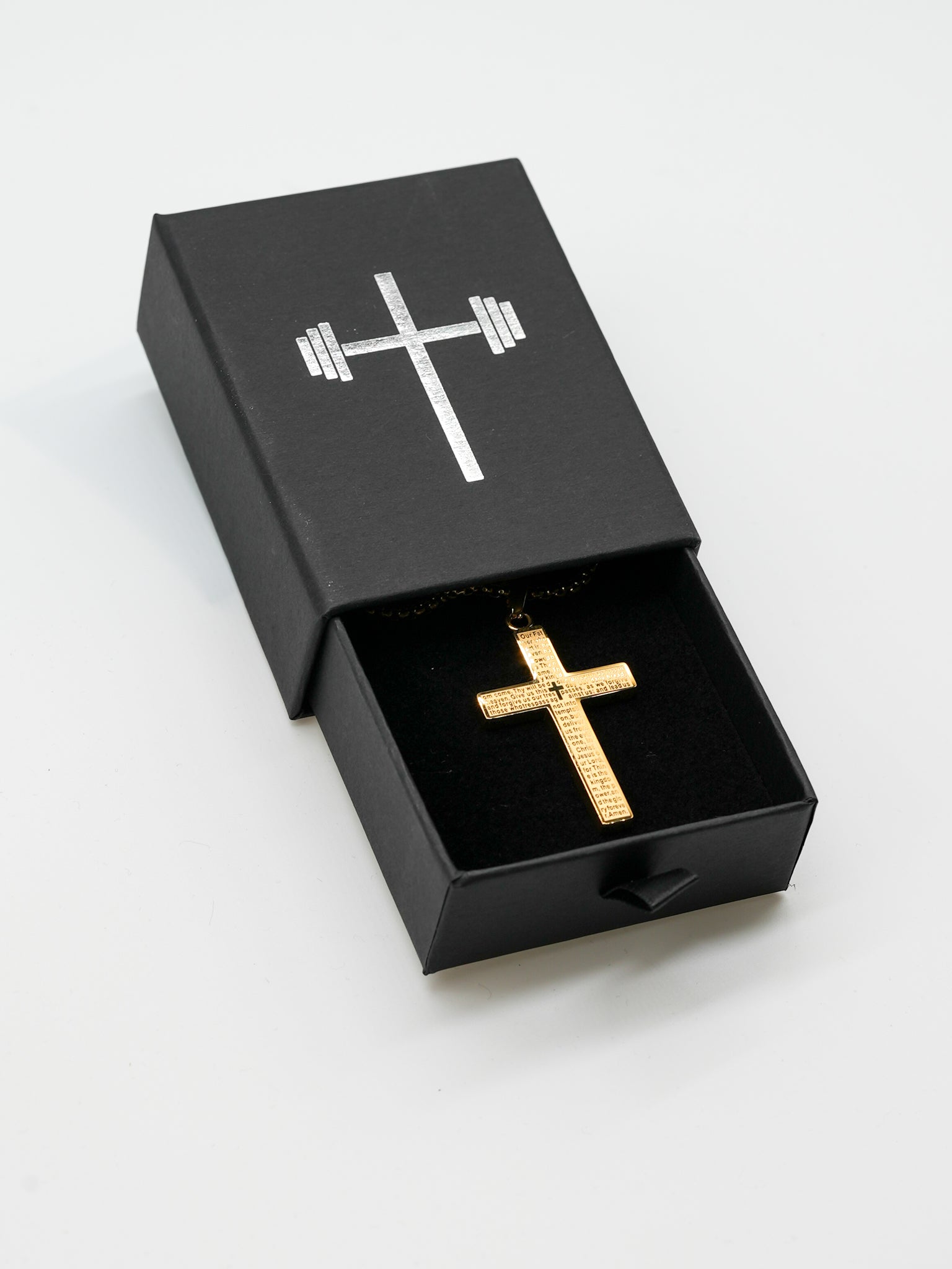 Lord's Prayer Cross Pendant Necklace - HolStrength