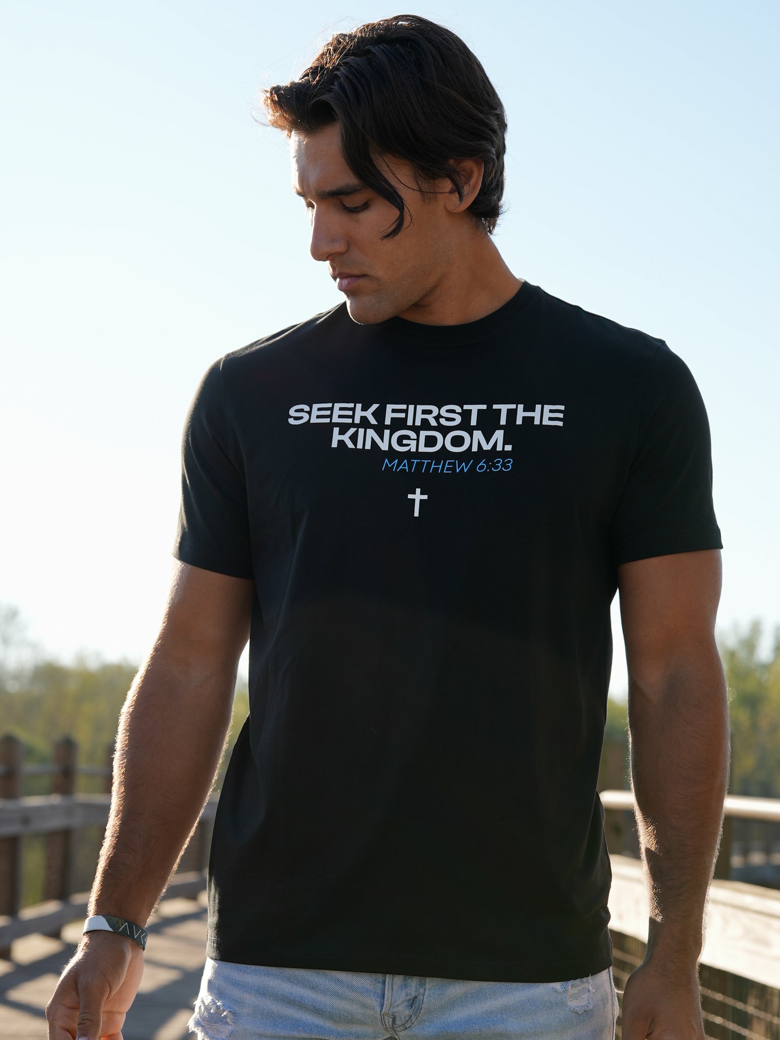 Seek First The Kingdom Performance Tee - HolStrength