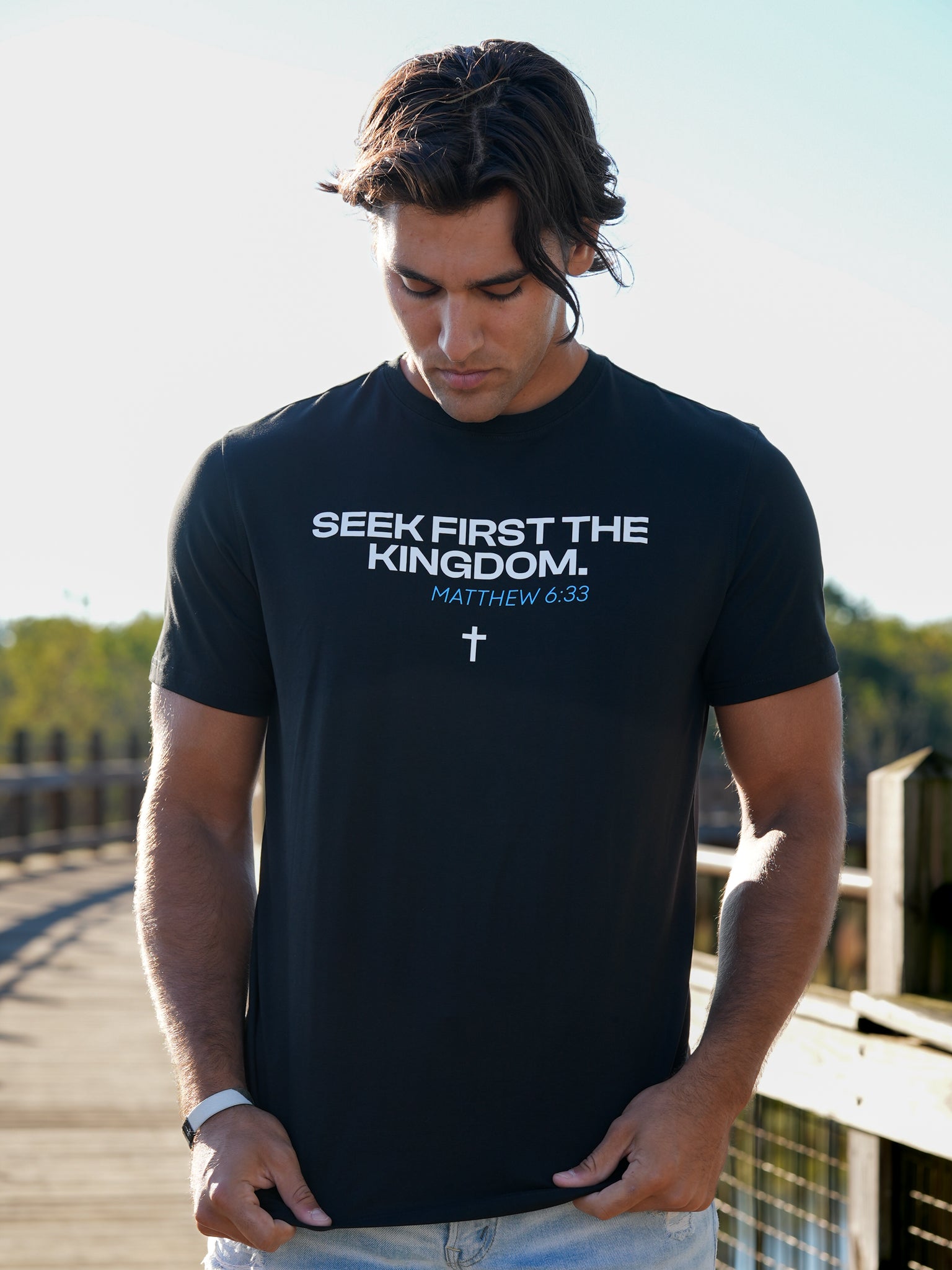 Seek First The Kingdom Performance Tee - HolStrength