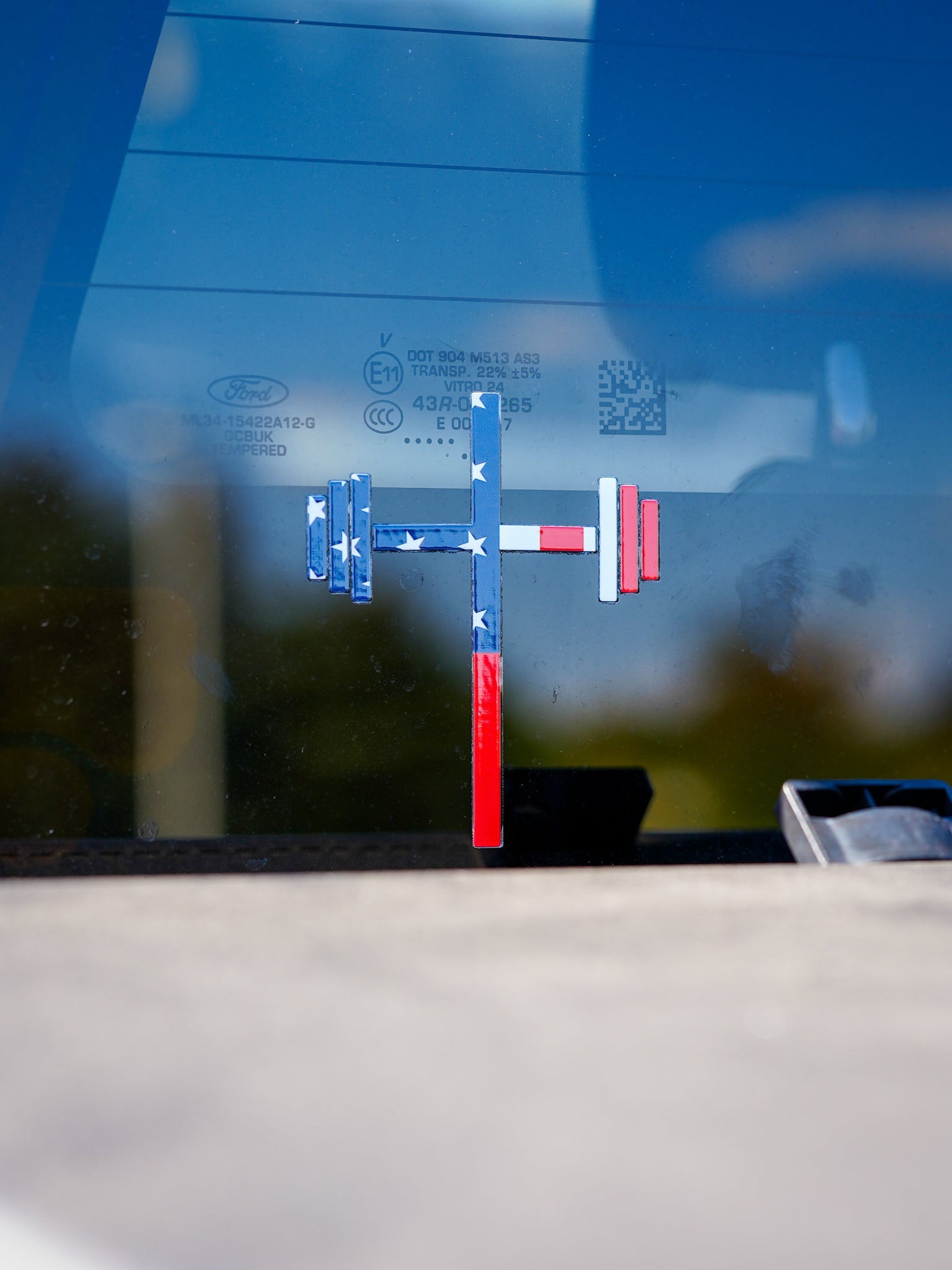 God Bless America Car Decal
