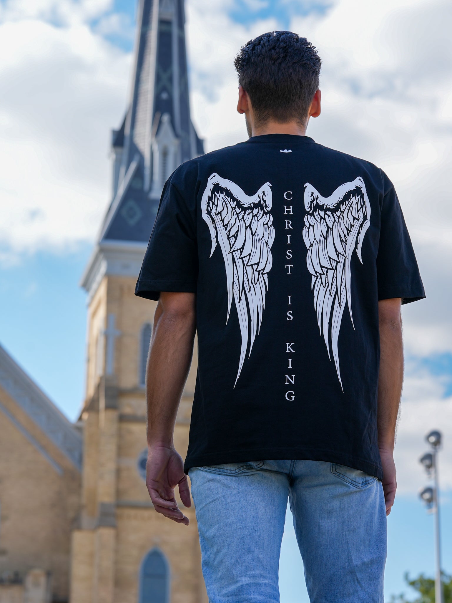 Christ Is King Wing Tee - HolStrength