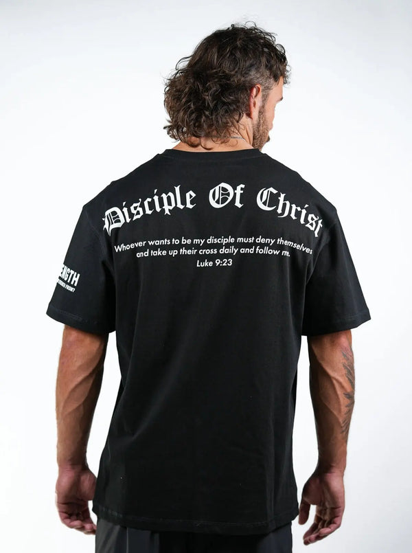 Disciple of Christ Oversized Tee - Black HolStrength