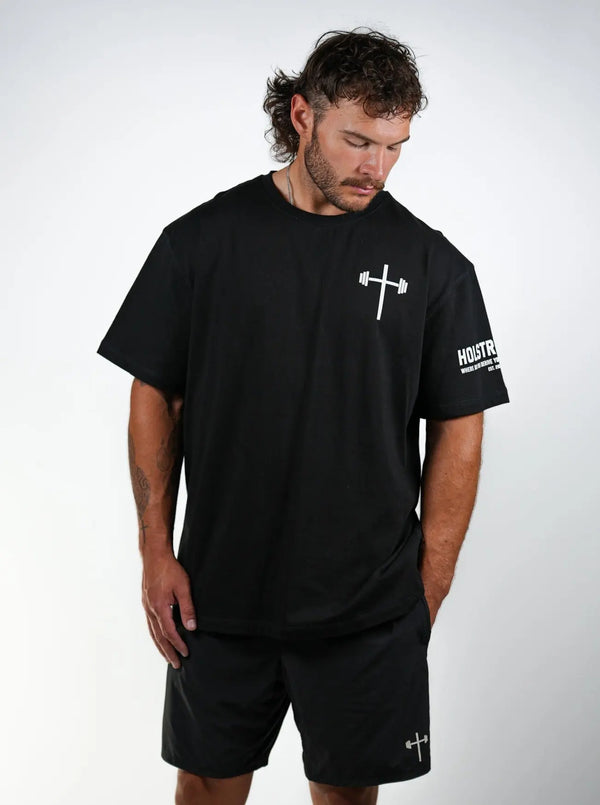 Disciple of Christ Oversized Tee - Black HolStrength