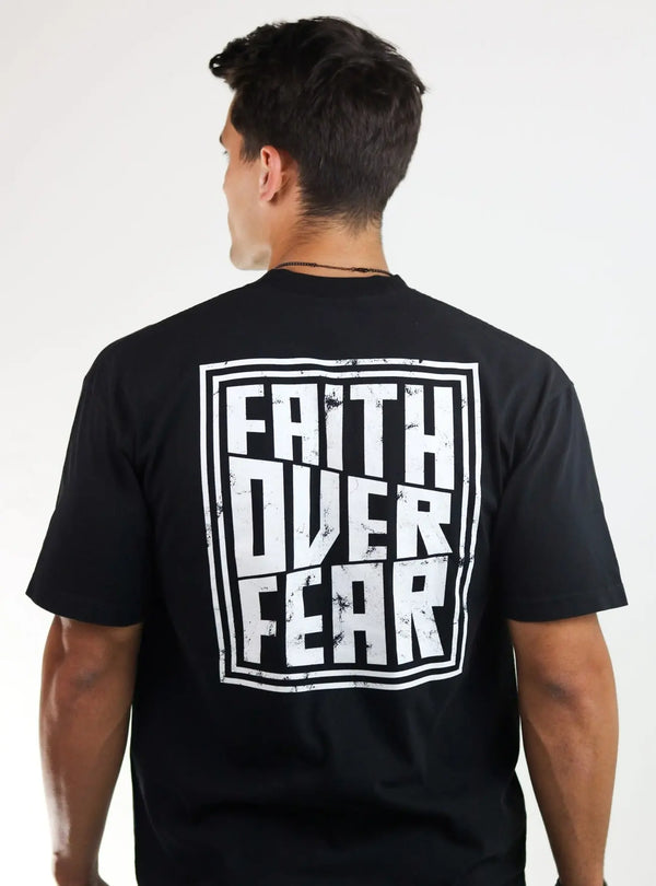 Faith Over Fear Tee - Black - HolStrength