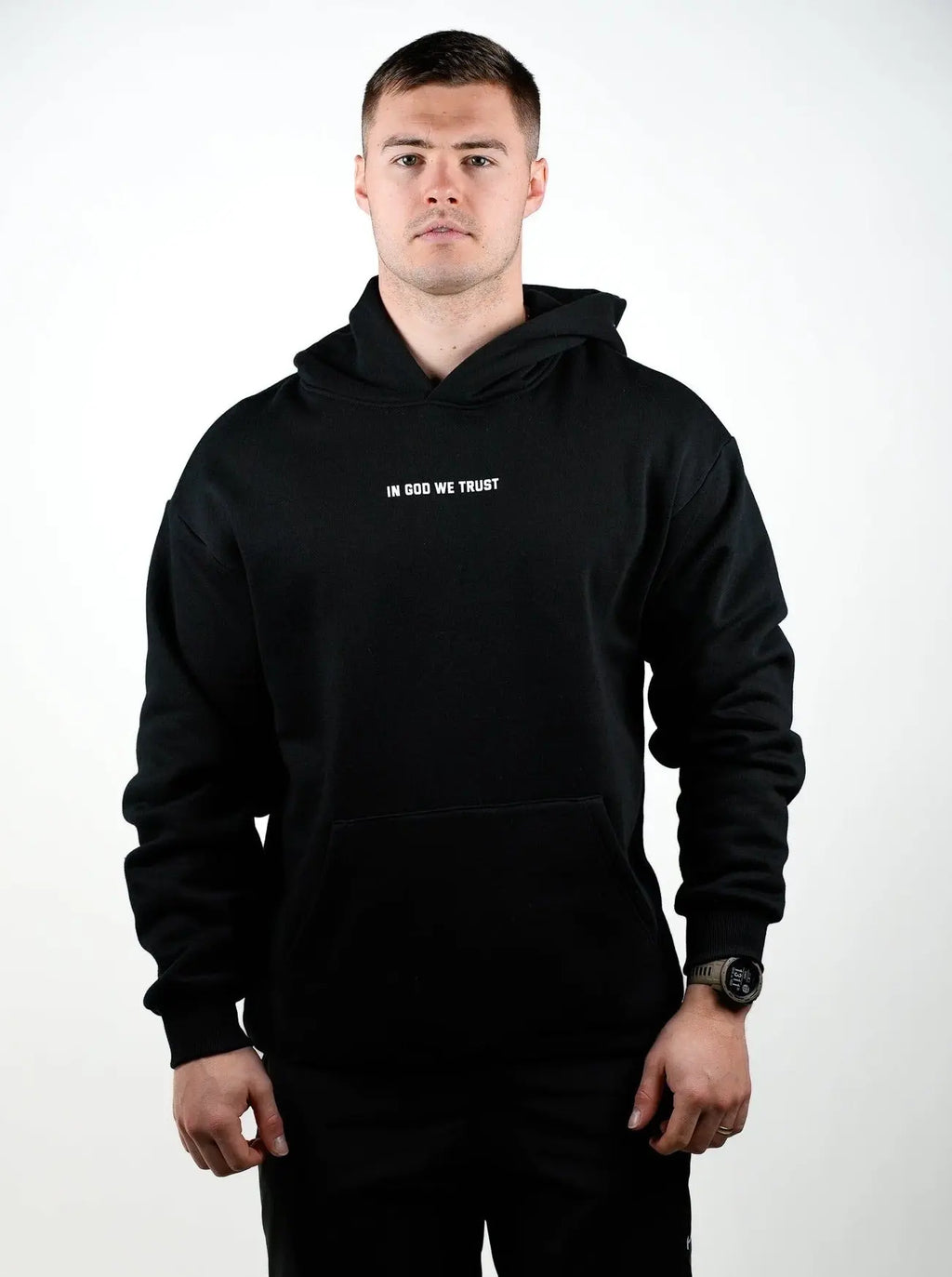 God Bless America Hoodie - Black - HolStrength