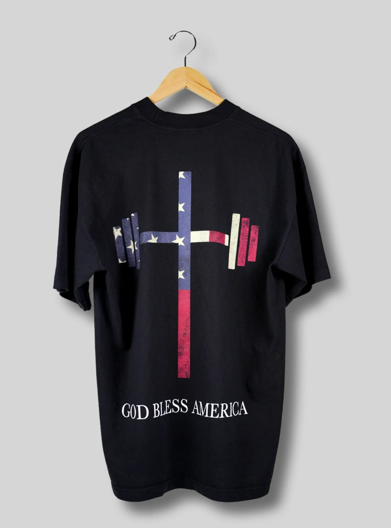 God Bless America Tee - Black HolStrength