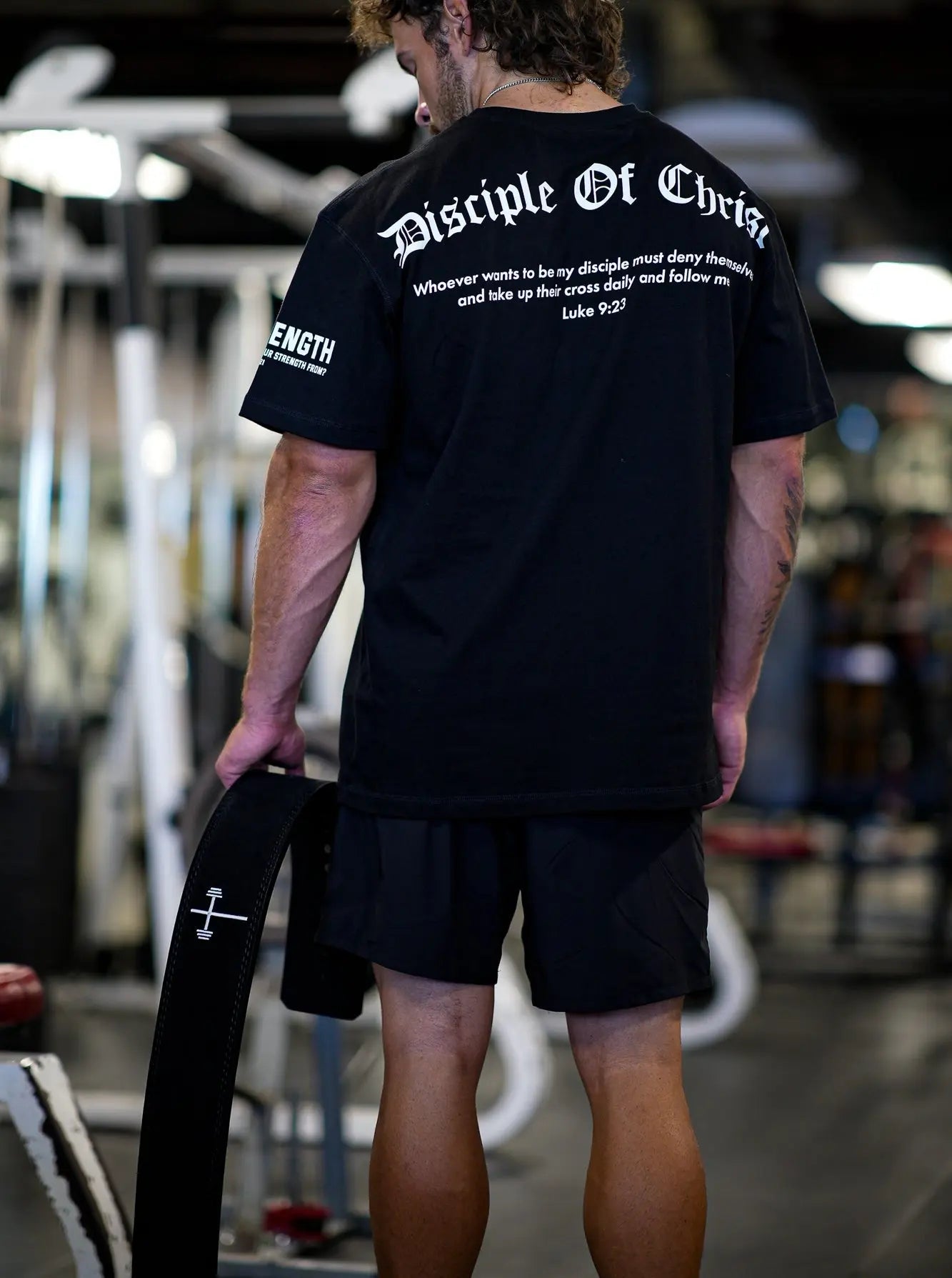 God First 10MM Lever Suede Belt - Black HolStrength